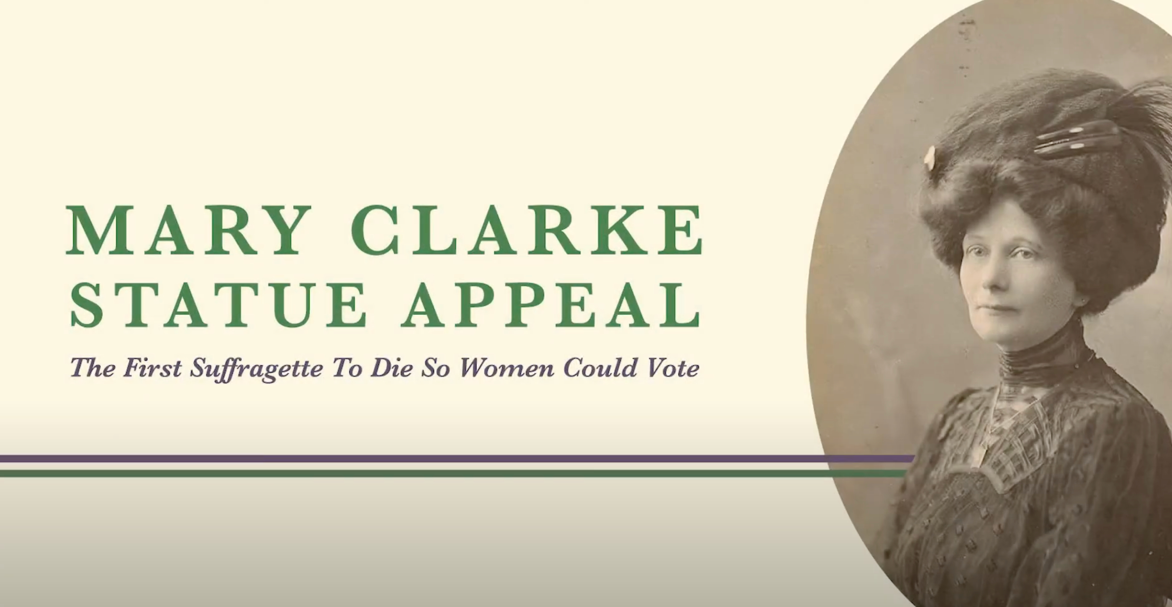 Video Editing Portfolio – Mary Clarke Statue Appeal Campaign Film